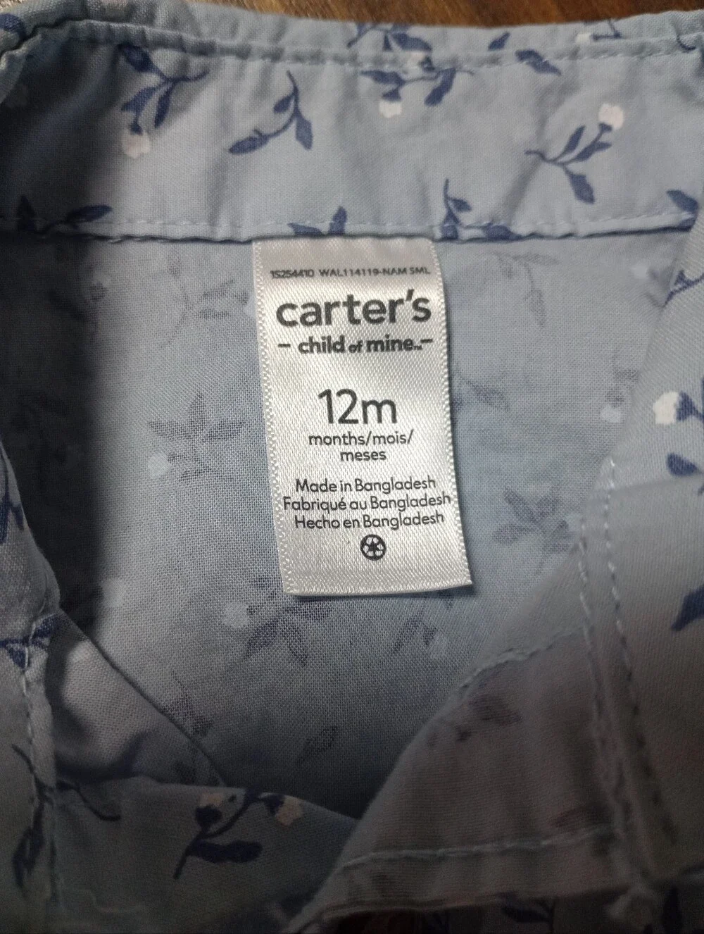 Carter's Boy Short Set With Suspenders Size 12 Months